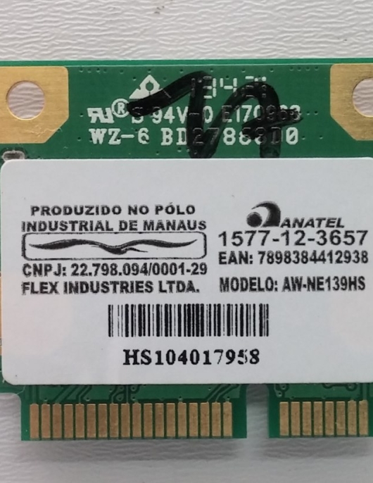 WIRELESS AW-NE139HS AzureWave LNV L1125 