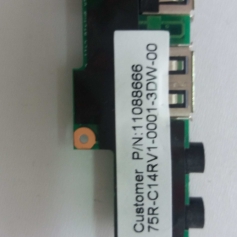 Placa USB Áudio Notebook Positivo Unique 75R-C14RV1-0001-3DW-00