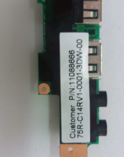 Placa USB Áudio Notebook Positivo Unique 75R-C14RV1-0001-3DW-00