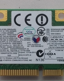 PLACA WIRELESS ATHEROS SAMSUNG NP270ESE BA92-08418A