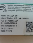 PLACA WIRELESS NOTEBOOK INTEL 4965AGN MM PLACA WIRELESS NOTEBOOK INTEL 4965AGN MM