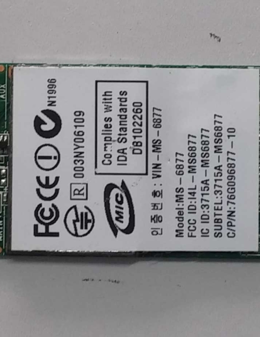 Placa Wireless RALINK RT257 1WF