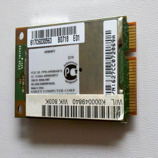 PLACA WIRELESS NOTEBOOK ATHEROS AR5BXB72 PLACA WIRELESS NOTEBOOK ATHEROS AR5BXB72