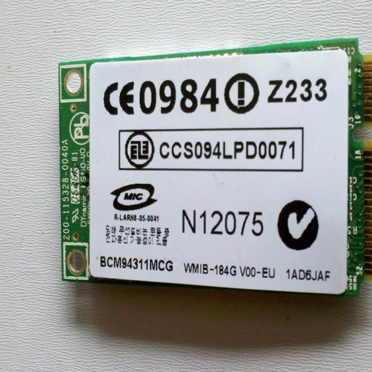 PLACA WIRELESS NOTEBOOK BROADCOM BCM94311MCG