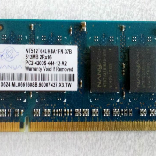 MEMORIA P/NOTEBOOK DDR2 512MB 533 NANYA