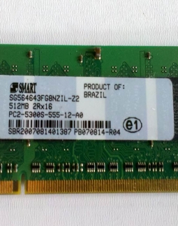MEMORIA P/NOTEBOOK DDR2 512MB 667 SMART 