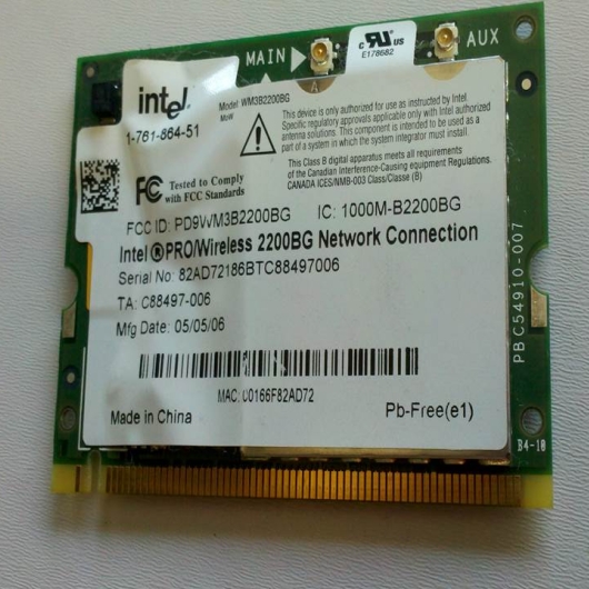 PLACA WIRELESS NOTEBOOK INTEL WM3B2200BG