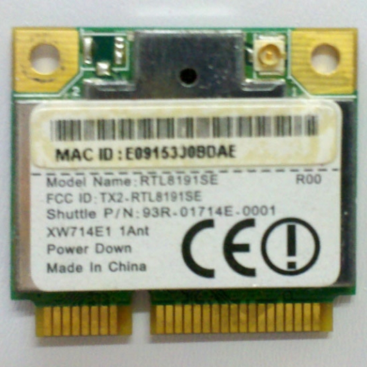 PLACA WIRELESS NOTEBOOK REALTEK RTL8191SE