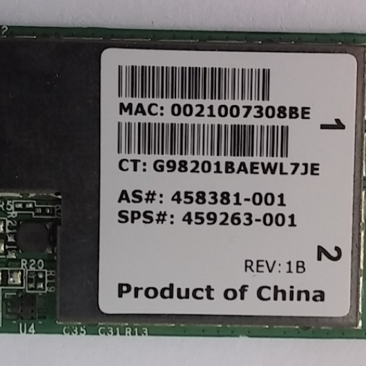 PLACA WIRELESS NOTEBOOK BROADCOM BCM94312MCG