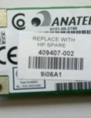 PLACA WIRELESS NOTEBOOK INTEL WM3945ABG MOW1